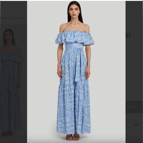 Amanda Uprichard Karalyn Maxi Floral Dress size XS NWT - Picture 1 of 7